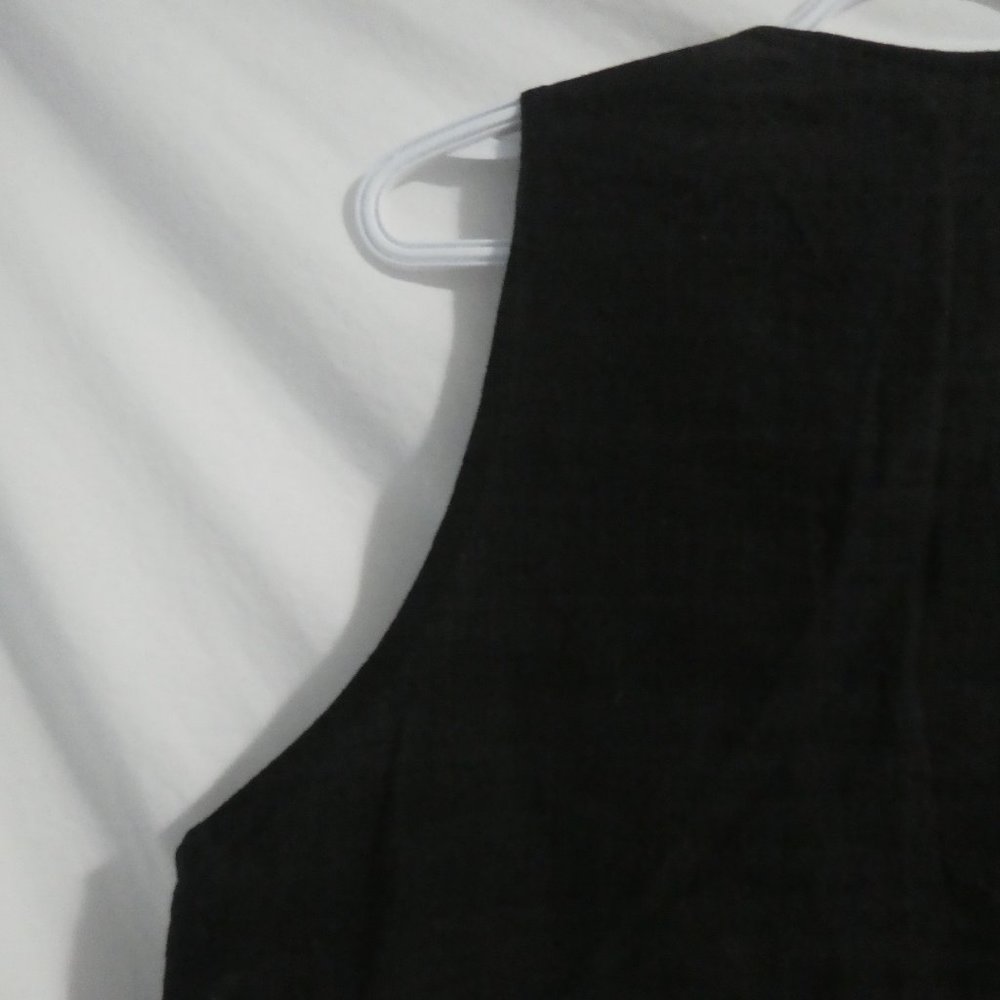 Vintage Traditional Multi-Colored Patterned Sleeveless Vest | Tie Front - Picture 9 of 13